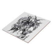 Temptation des Heiligen Anthony des Großen Fliese (Seite)