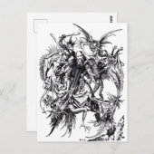 Temptation des Heiligen Anthony des Großen Postkarte (Vorne/Hinten)