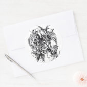 Temptation des Heiligen Anthony des Großen Runder Aufkleber (Umschlag)