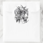 Temptation des Heiligen Anthony des Großen Runder Aufkleber (Tasche)