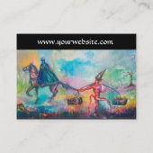 TEMPTATION Dunkler Ritter und Teufels Schatz rot Visitenkarte (Rückseite)