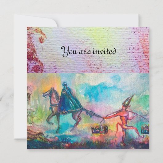 TEMPTATION Dunkler Ritter und Teufelskreis Schatz, Einladung (Vorderseite)