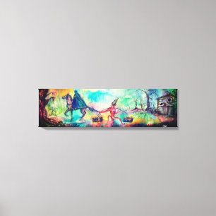 TEMPTATION Dunkler Ritter und Teufelskreis Schatz, Leinwanddruck