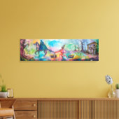 TEMPTATION Dunkler Ritter und Teufelskreis Schatz, Leinwanddruck (Insitu (Wohnzimmer))