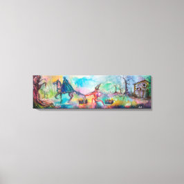 TEMPTATION Dunkler Ritter und Teufelskreis Schatz, Leinwanddruck