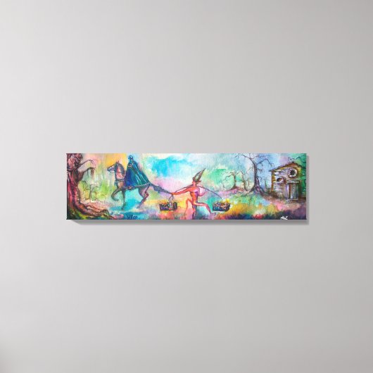 TEMPTATION Dunkler Ritter und Teufelskreis Schatz, Leinwanddruck (Vorderseite)