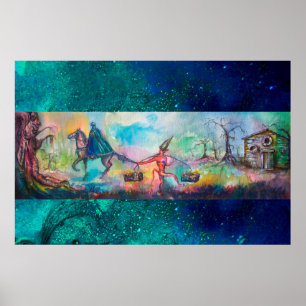 TEMPTATION Dunkler Ritter und Teufelskreis Schatz, Poster