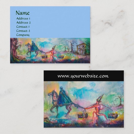 TEMPTATION Dunkler Ritter und Teufelskreis Schatz, Visitenkarte (Vorne/Hinten)