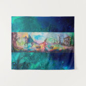 TEMPTATION Dunkler Ritter und Teufelskreis Schatz, Wandteppich (Vorderseite (Horizontal))