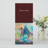 TEMPTATION-Monogramm-Edelstein gelb Einladung (Stehend Vorderseite)