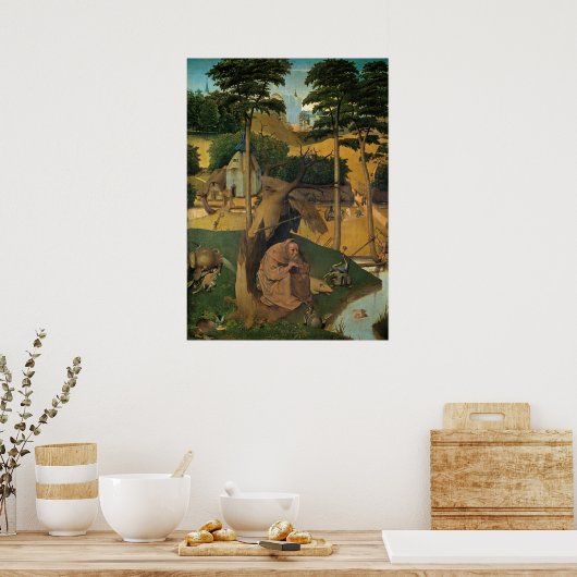 Temptation von Saint Anthony, von Bosch Poster (Küche)