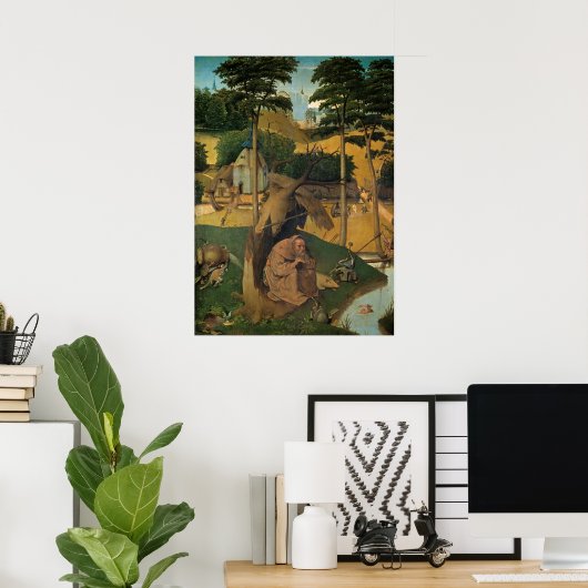 Temptation von Saint Anthony, von Bosch Poster (Heimbüro)