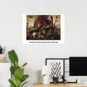 Temptation von Saint Anthony von Jan Mandijn Poster (Heimbüro)