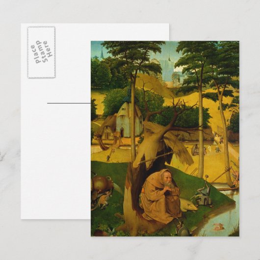 Temptation von St. Anthony, 1490 Postkarte (Vorne/Hinten)