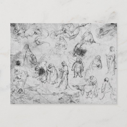Temptation von St. Anthony Postkarte (Vorderseite)