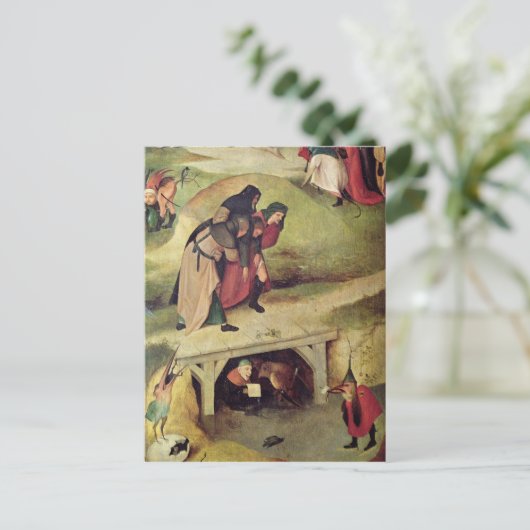 Temptation von St. Anthony Postkarte (Stehend Vorderseite)