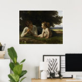 Temptation William-Adolphe Bouguereau Poster (Heimbüro)
