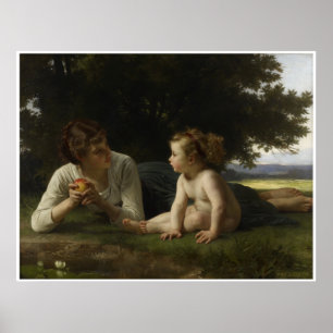 Temptation William-Adolphe Bouguereau Poster