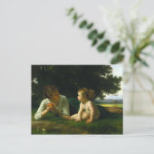 Temptation, William-Adolphe Bouguereau Postkarte (Stehend Vorderseite)