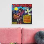 Temptation Yam LabelPittsburg, TX Leinwanddruck (Insitu (Wohnzimmer))