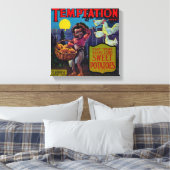 Temptation Yam LabelPittsburg, TX Leinwanddruck (Insitu (Schlafzimmer))