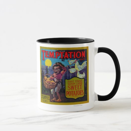 Temptation Yam LabelPittsburg, TX Tasse (Rechts)