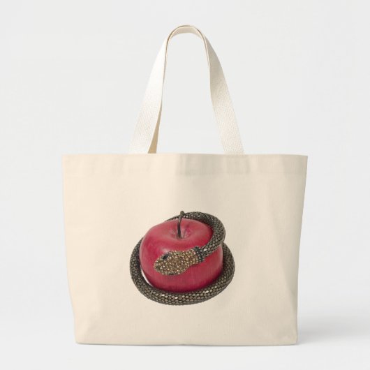 TemptationAppleSnake112311 Jumbo Stoffbeutel (Vorne)