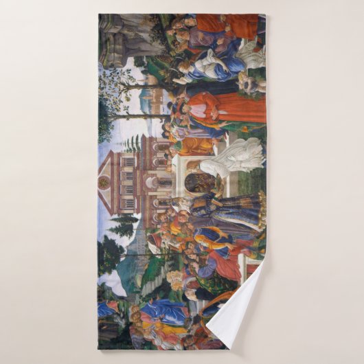 Temptationen Christi, Sandro Botticelli Badehandtuch (Badehandtuch)