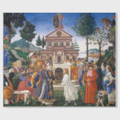 Temptationen Christi, Sandro Botticelli Geschenkpapier (Flach)