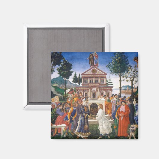 Temptationen Christi, Sandro Botticelli Magnet (Vorderseite/Rückseite)