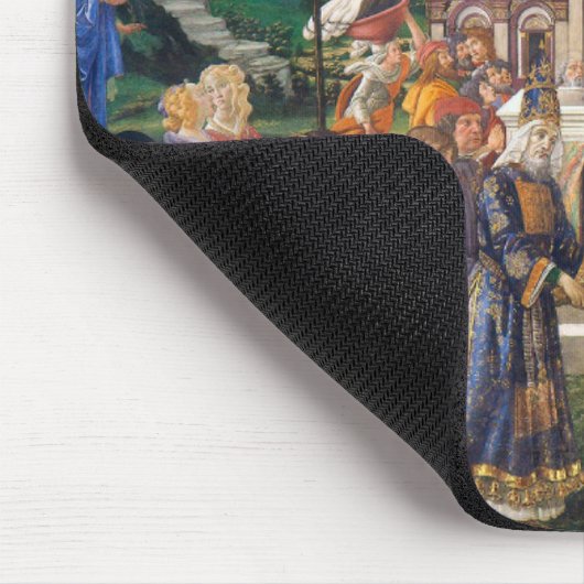 Temptationen Christi, Sandro Botticelli Mousepad (Ecke)