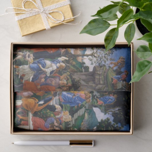 Temptationen Christi, Sandro Botticelli Seidenpapier (Geschenk)