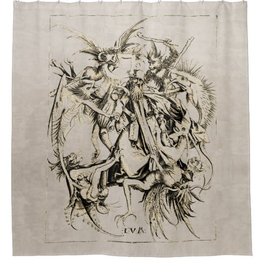 Temptationen von St. Anthony Duschvorhang (Vorderseite)