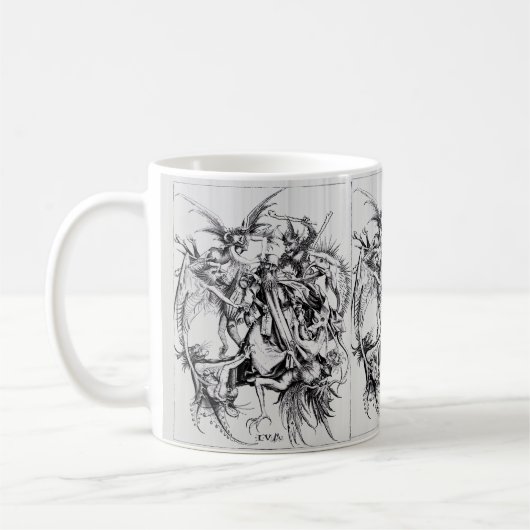 Temptationen von St. Anthony Kaffeetasse (Links)