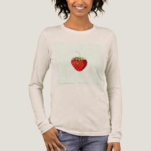 Tempting Red Strawberry (von Louis C.C. Krieger) Tri-Blend Shirt (Vorderseite)