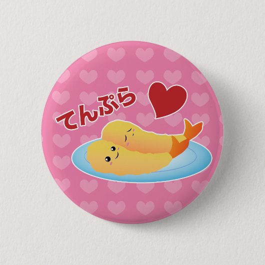 Tempura-Liebe Button (Vorderseite)