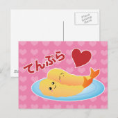 Tempura-Liebe Postkarte (Vorne/Hinten)