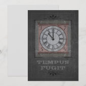 Tempus Fugit (anpassbar) Feiertagskarte (Vorne/Hinten)