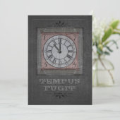 Tempus Fugit (anpassbar) Feiertagskarte (Stehend Vorderseite)