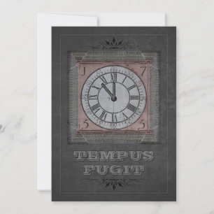 Tempus Fugit (anpassbar) Feiertagskarte