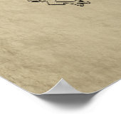 Tempus Fugit (die Zeit vergeht) Poster (Ecke)