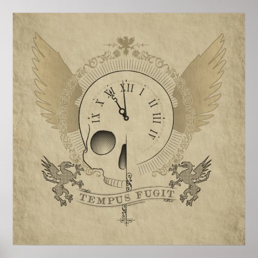 Tempus Fugit (die Zeit vergeht) Poster (Vorne)