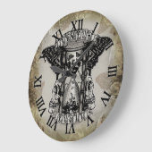 TEMPUS Fugit Große Wanduhr (Winkel)