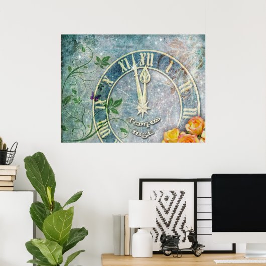 Tempus Fugit Poster (Heimbüro)