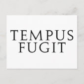 Tempus Fugit Postkarte (Vorderseite)