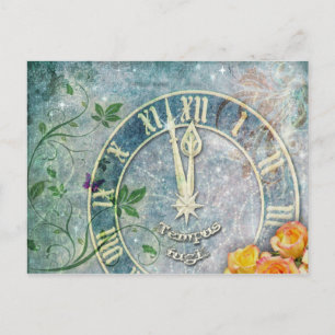 Tempus Fugit Postkarte