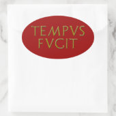 Tempus Fugit Sticker (Tasche)