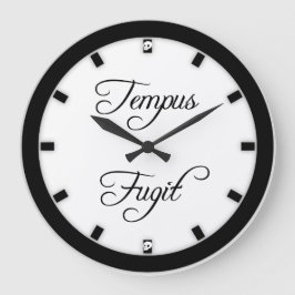 Tempus Fugit Time Flies Gothic Große Wanduhr