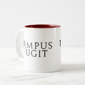 TEMPUS Fugit Zweifarbige Tasse (Vorderseite Links)
