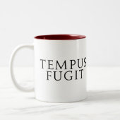 TEMPUS Fugit Zweifarbige Tasse (Links)